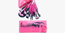 Load image into Gallery viewer, Hot Pink 24 Piece Make Up Brush Set - FREE SHIP DEALS