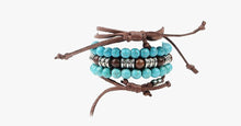 Load image into Gallery viewer, Hamsa Four Rope Turquoise Bracelet - FREE SHIP DEALS