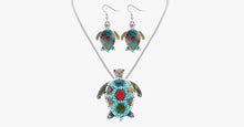 Load image into Gallery viewer, Sea Turtle Hippie Pendant Set