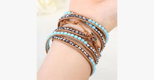 Load image into Gallery viewer, Turquoise Hex Wrap Bracelet - FREE SHIP DEALS