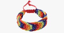 Load image into Gallery viewer, Rainbow Gay Pride Rope Bracelet - FREE SHIP DEALS