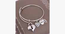 Load image into Gallery viewer, Key to Love Charm Bangle - FREE SHIP DEALS