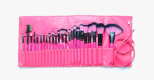 Load image into Gallery viewer, Hot Pink 24 Piece Make Up Brush Set - FREE SHIP DEALS