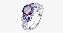 Load image into Gallery viewer, Rainbow Topaz Crystal Ring - FREE SHIP DEALS