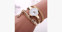Load image into Gallery viewer, Gold Charm Wrap Watch - FREE SHIP DEALS