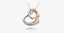 Load image into Gallery viewer, Double Heart Gold-Silver Overlay Pendant - FREE SHIP DEALS