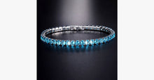 Load image into Gallery viewer, Single Strand Aquamarine Bracelet - FREE SHIP DEALS