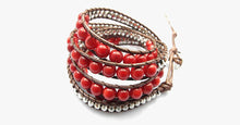 Load image into Gallery viewer, Red Desert Hex Wrap Bracelet - FREE SHIP DEALS