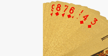 Load image into Gallery viewer, 24K Gold-Plated Playing Cards with Optional Case - FREE SHIP DEALS