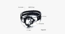 Load image into Gallery viewer, Dirty Skull Black Leather Men's Bracelet - FREE SHIP DEALS