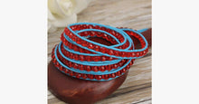 Load image into Gallery viewer, Red Gem Wrap Bracelet