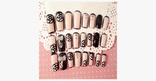 Load image into Gallery viewer, Black Rose Transparent Nails - FREE SHIP DEALS