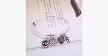 Load image into Gallery viewer, Patriot Love Charm Bangle
