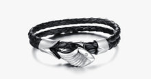 Load image into Gallery viewer, Men's Angels Wing Silver Plated Bracelet