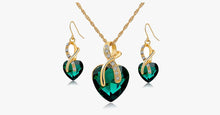 Load image into Gallery viewer, Crystal Gem Heart Necklace Set - FREE SHIP DEALS