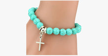 Load image into Gallery viewer, Virtuous Cross Turquoise Bracelet - FREE SHIP DEALS