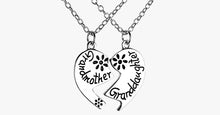 Load image into Gallery viewer, Love Heart Grandmother Granddaughter Pendant Necklace - FREE SHIP DEALS