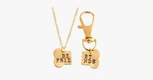 Load image into Gallery viewer, Best Friend Dog Bone Pendant Keychain Set - FREE SHIP DEALS