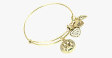 Load image into Gallery viewer, Paw Print Charm Bangle