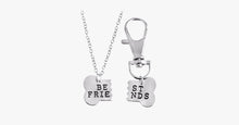 Load image into Gallery viewer, Best Friend Dog Bone Pendant Keychain Set - FREE SHIP DEALS