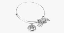 Load image into Gallery viewer, Paw Print Charm Bangle