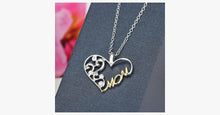 Load image into Gallery viewer, Double Color Mom Heart Pendant Necklace - FREE SHIP DEALS