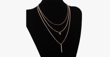 Load image into Gallery viewer, Sequin Pendant Layered Necklace