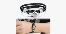 Load image into Gallery viewer, Men's Angels Wing Silver Plated Bracelet