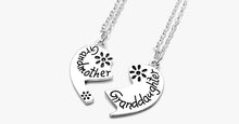 Load image into Gallery viewer, Love Heart Grandmother Granddaughter Pendant Necklace - FREE SHIP DEALS
