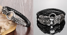 Load image into Gallery viewer, Game Of Thrones Inspired Double Dragon Stainless Steel Men's Bracelet