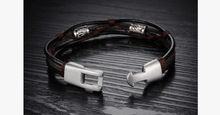 Load image into Gallery viewer, Handmade Genuine Leather Men's Bracelet - FREE SHIP DEALS