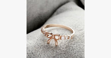 Load image into Gallery viewer, Rhinestone Bow Midi Ring