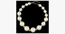 Load image into Gallery viewer, Big Pearl Statement Necklace - FREE SHIP DEALS