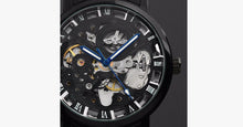 Load image into Gallery viewer, Men's Black Skeleton Wrist Watch