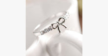Load image into Gallery viewer, Rhinestone Bow Midi Ring