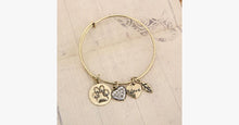 Load image into Gallery viewer, Paw Print Charm Bangle