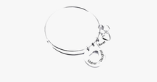 Load image into Gallery viewer, Mother Daughter Love Charm Bangle - FREE SHIP DEALS