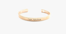 Load image into Gallery viewer, I am Fablous Cuff Bangle - FREE SHIP DEALS