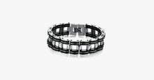 Load image into Gallery viewer, Black Strip Stainless Steel Bracelet - FREE SHIP DEALS