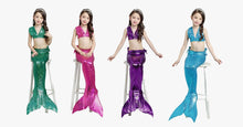 Load image into Gallery viewer, Girls' Mermaid Swimwear Set (4-Piece)