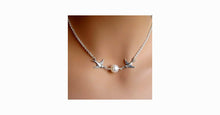 Load image into Gallery viewer, Bird Pearl Collarbone Length Necklace - FREE SHIP DEALS