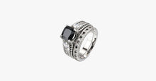 Load image into Gallery viewer, Black Agate Square Ring - FREE SHIP DEALS