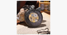 Load image into Gallery viewer, Black Cage Full Hunter Pocket Watch - FREE SHIP DEALS