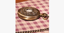 Load image into Gallery viewer, Gold Forest Half Hunter Pocket Watch - FREE SHIP DEALS