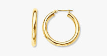 Load image into Gallery viewer, Solid Gold French Lock Hoops