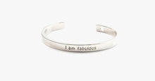 Load image into Gallery viewer, I am Fablous Cuff Bangle - FREE SHIP DEALS