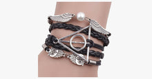 Load image into Gallery viewer, Black Deathly Hallows Bracelet - FREE SHIP DEALS