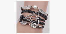 Load image into Gallery viewer, Black Deathly Hallows Bracelet - FREE SHIP DEALS
