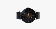 Load image into Gallery viewer, Black Leather Quartz Analog Watch - FREE SHIP DEALS