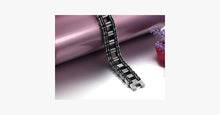 Load image into Gallery viewer, Black Strip Stainless Steel Bracelet - FREE SHIP DEALS